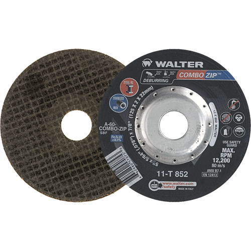 Right Angle Grinder Reinforced Cut-Off Wheels - Combo Zip, 5" x 5/64", 7/8" Arbor, Type 27 EastCoast Offshore Supplies