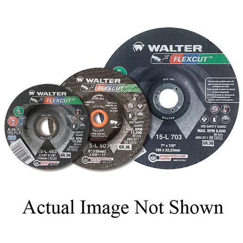 Meule FLEXCUT, 3", 36 Grain, Oxyde d'aluminium, 3/8", 20400 Tr/min, Type 29 EastCoast Offshore Supplies