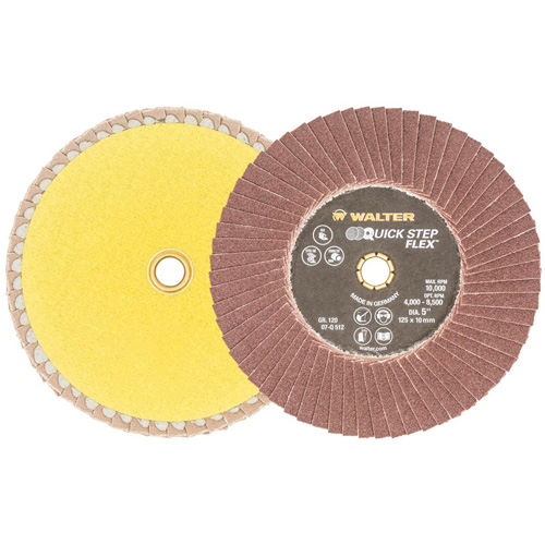 QUICK-STEP FLEX Flap Disc, 5" x Type 29, 120 Grit, Aluminum Oxide EastCoast Offshore Supplies