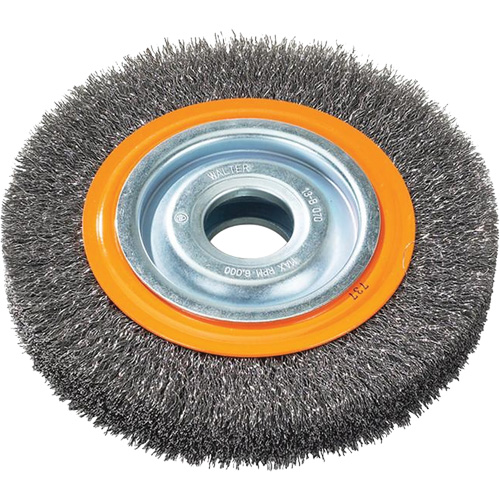 Brosses rotatives &agrave; fils torsad&eacute;s d'&eacute;tabli, 6" dia., Fils 0,0118", Arbre 1/2" - 1/4" EastCoast Offshore Supplies