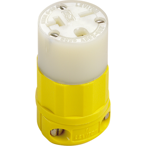 2-Pole 3-Wire Grounding Straight Blade Connector, 5-20P, Nylon EastCoast Offshore Supplies