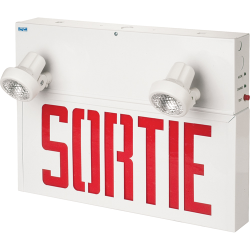 Enseignes/lampes combin&eacute;es Stella - Sortie, DEL, &agrave; raccordement fixe, 17-1/2" lo x 12-1/2" la, Français EastCoast Offshore Supplies