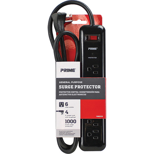 Surge Protector, 6 Outlets, 1000 J, 1875, 4' Cord EastCoast Offshore Supplies