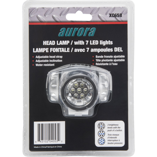 Lampe frontale, DEL, 28 lumens, 20 hres de fonctionnement, piles AAA EastCoast Offshore Supplies
