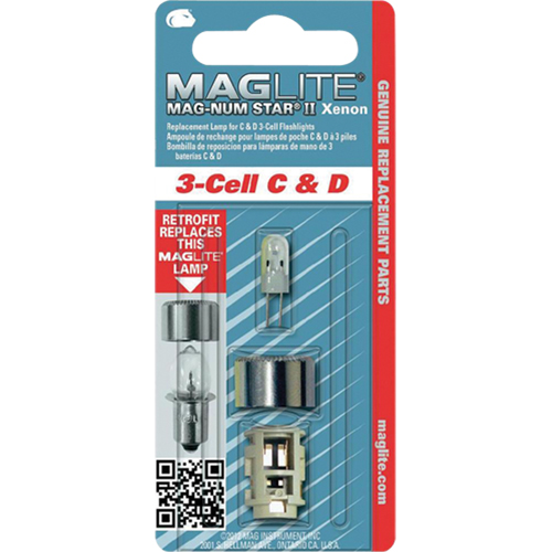 Ampoule de rechange pour lampe de poche &agrave; 3 piles C & D EastCoast Offshore Supplies