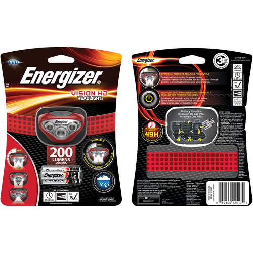 Vision Headlight, LED, 200 Lumens, 8.5 Hrs. Run Time, AAA Batteries EastCoast Offshore Supplies