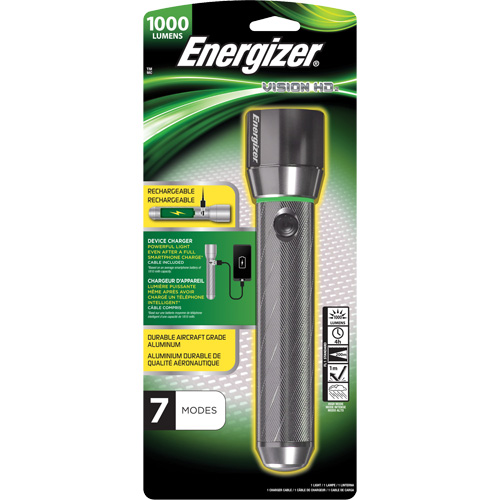 Vision HD Focus Flashlight, LED, 1000 Lumens, Rechargeable Batteries EastCoast Offshore Supplies