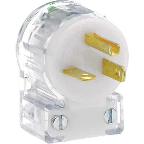 Prise de rallonge &agrave; angle de qualit&eacute; hospitali&egrave;re, Nylon, 20 A, 125 V EastCoast Offshore Supplies