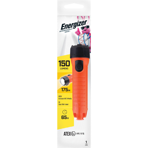 Intrinsically Safe&reg; Handheld Flashlight, LED, 150 Lumens, D Batteries EastCoast Offshore Supplies