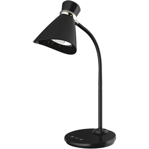Lampe de bureau, 6 W, DEL, Col 16", Noir EastCoast Offshore Supplies