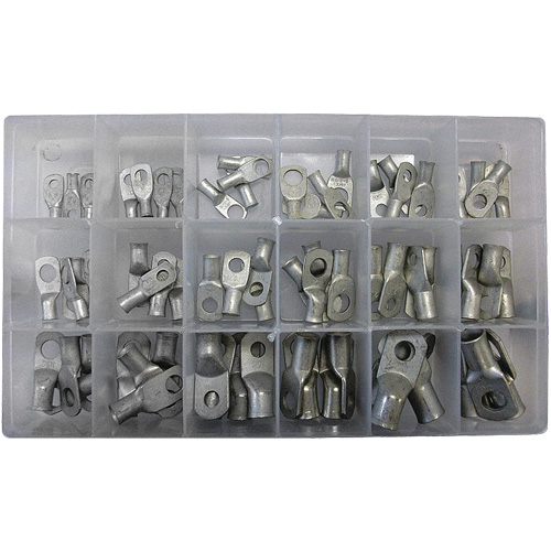 72-Piece Tin Plated Tubular Lug Ring Kit EastCoast Offshore Supplies