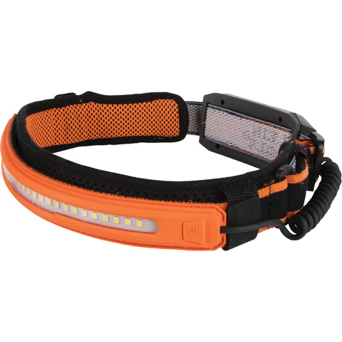 Lampe frontale &agrave; faisceau large avec bandeau, DEL, 575 lumens, 4 hres de fonctionnement, piles Rechargeable EastCoast Offshore Supplies