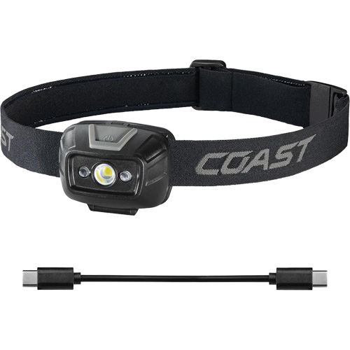 FL20R Dual Colour Wide Angle Flood Headlamp, LED, 520 Lumens, 2.5 Hrs. Run Time, Rechargeable Batteries EastCoast Offshore Supplies