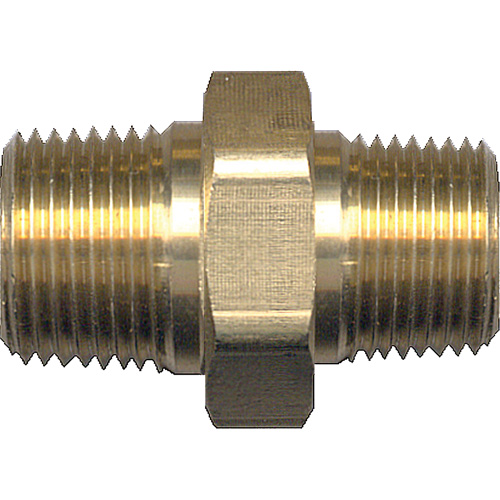 Reducing Hex Nipple, Brass, 1/4" x 1/8", NPT x NPT EastCoast Offshore Supplies