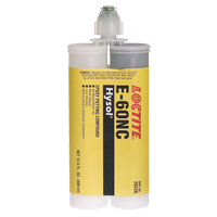 Adh&eacute;sifs structuraux non corrosifs pour les composants &eacute;lectriques E-60NC, 400 ml, Cartouche double, Deux composants, Noir EastCoast Offshore Supplies