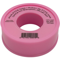 Teflon&reg; Tape, 520" L x 1/2" W, Pink EastCoast Offshore Supplies