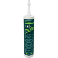 Dowsil 786 Silicone Sealant, 300 ml, Cartridge, White EastCoast Offshore Supplies