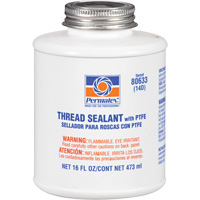 Scellant pour filetage avec PTFE, Canette &agrave; dessus brosse, 473 ml, -54° C - 149° C/-65° F - 300° F EastCoast Offshore Supplies