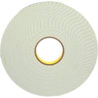 Ruban de mousse avec rev&ecirc;tement deux c&ocirc;t&eacute;s, Ruban double face en mousse, 33 m (108') lo x 25,4 mm (1") la, 62 mils, Ur&eacute;thane EastCoast Offshore Supplies