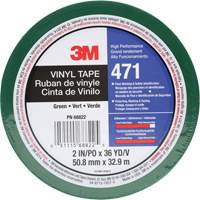 471 Vinyl Tape, 50.8 mm (2") W x 32.9 m (108') L, 5.2 mils, Green EastCoast Offshore Supplies