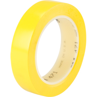 471 Vinyl Tape, 25.4 mm (1") W x 32.9 m (108') L, 5.3 mils, Yellow EastCoast Offshore Supplies
