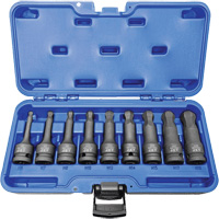 BNH-912M 1/2" Drive Metric Ball Nose Hex Impact Socket Set, Hex, 1/2" Drive, 9 Pcs EastCoast Offshore Supplies
