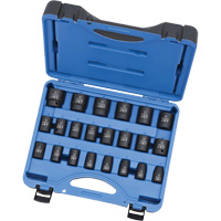PS2212M 6-Point Metric Socket Set, 22 Pcs, Impact, 1/2" Drive Size, Deep EastCoast Offshore Supplies