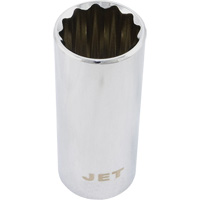 12-Point Chrome Socket, 3/4", 1/2" Drive, 12 Points, Deep EastCoast Offshore Supplies