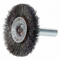 Brosses rotatives &agrave; fils cr&ecirc;p&eacute;s a/arbre 1/4", 3" dia., Fils 0,014", Arbre 1/4" EastCoast Offshore Supplies