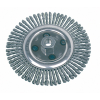 Knot Wire Wheel Brushes - Stringer Bead, 4-7/8" Dia., 0.02" Fill, 5/8"-11 Arbor, Steel EastCoast Offshore Supplies