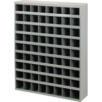 Steel Storage Bin Cabinet, 33-3/4" W x 8-1/2" D x 42" H, Grey EastCoast Offshore Supplies