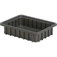 Divider Box&reg; Containers, Polyethylene, 10.8" W x 8.3" D x 2.5" H, Grey EastCoast Offshore Supplies