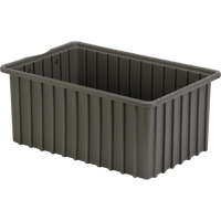 Divider Box&reg; Containers, Polyethylene, 16.5" W x 10.9" D x 7" H, Grey EastCoast Offshore Supplies
