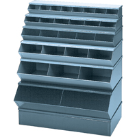 Bacs sectionnels superposables, Cap. 100 lb, 37" la x 24" p x 11" h, Bleu EastCoast Offshore Supplies