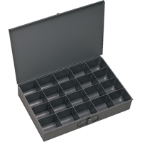 Compartment Scoop Boxes, Steel, 20 Slots, 13-3/8" W x 9-1/4" D x 2" H, Grey EastCoast Offshore Supplies