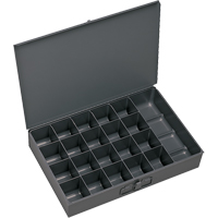Compartment Scoop Boxes, Steel, 21 Slots, 13-3/8" W x 9-1/4" D x 2" H, Grey EastCoast Offshore Supplies
