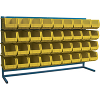 Rayonnage &agrave; persienne avec bacs, 36 bacs, 72" la x 15" p x 40" h EastCoast Offshore Supplies