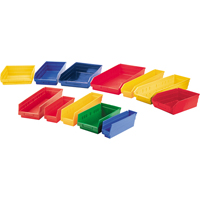 Shelf Bins, 11-1/8" W x 4" H x 11-5/8" D, Yellow, 30 lbs. Capacity EastCoast Offshore Supplies