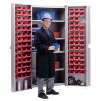 Deep-Door Combination Cabinet, 38" W x 24" D x 72" H, 4 Shelves EastCoast Offshore Supplies