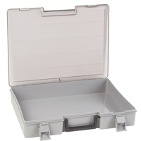 Boîte &agrave; compartiments, Plastique, 15-1/2" la x 11-3/4" p, 2-1/2" h, Gris EastCoast Offshore Supplies