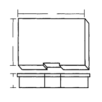 Boîte &agrave; compartiments, Plastique, 15-1/2" la x 11-3/4" p, 2-1/2" h, Gris EastCoast Offshore Supplies