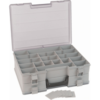 Boîte &agrave; compartiments, Plastique, 48 compartiments, 15-1/2" la x 11-3/4" p, 5" h, Gris EastCoast Offshore Supplies