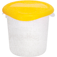 Contenants ronds, 7-4/5" ha x 8-1/2" p, Capacit&eacute; de 3,79 L, Transparent EastCoast Offshore Supplies
