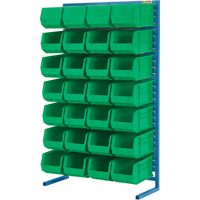 Single-Sided Stationary Bin Rack, 36" W x 12" D x 61" H, 28 Bins EastCoast Offshore Supplies