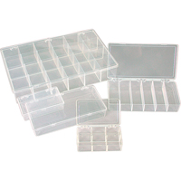 Boîte &agrave; compartiments K-Resin, Plastique, 36 compartiments, 6-9/16" la x 9-5/8" p, 1-1/2" h, Transparent EastCoast Offshore Supplies