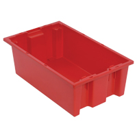 Contenants Stack & Nest, 6" x 18" x 11", Rouge EastCoast Offshore Supplies