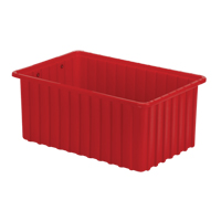 Divider Box&reg; Containers, Polyethylene, 16.5" W x 10.9" D x 7" H, Red EastCoast Offshore Supplies