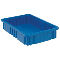 Divider Box&reg; Containers, Plastic, 16.5" W x 10.9" D x 3.5" H, Blue EastCoast Offshore Supplies