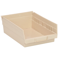 Bac pour &eacute;tag&egrave;re &eacute;conomique, 8-3/8" la, 4" h x 11-5/8" p, Ivoire EastCoast Offshore Supplies