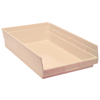 Economy Shelf Bin, 11-1/8" W x 4" H x 17-7/8" D, Ivory EastCoast Offshore Supplies